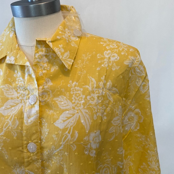 Draper’s & Damons floral button up shirt. Resortwear Vacation beach coast medium - Picture 2 of 6